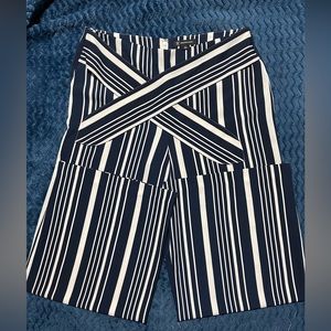 INC Tie Navy Striped Slacks